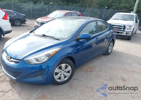 2016 Hyundai Elantra Se z USA, uszkodzony, nr VIN KMHDH4AE2GU525796